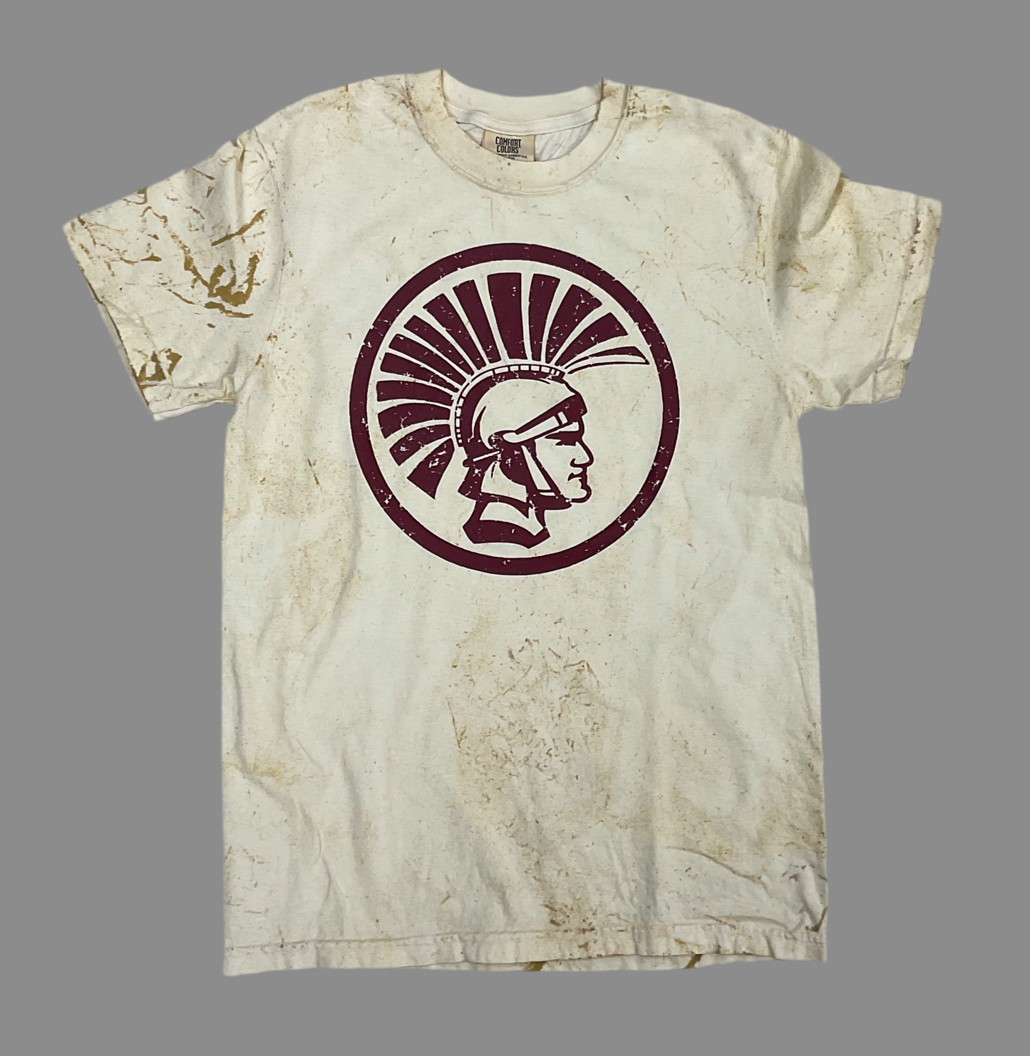 Gold Comfort Color “ColorBlast” Trojan Head Tee
