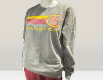 Comfort Colors “Pepper” Lightweight Crewneck BC - Vintage Stripes
