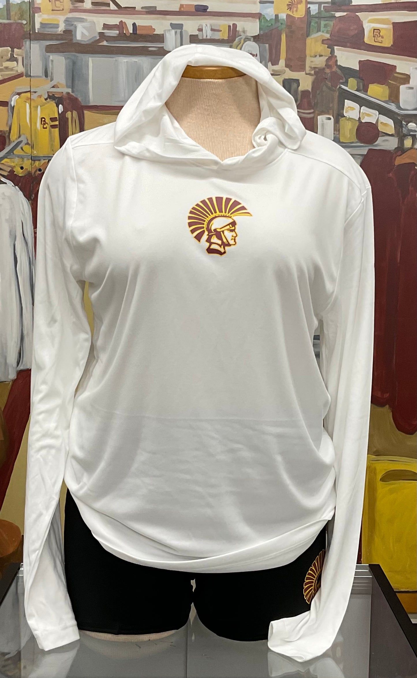 UPF 50 Hooded Pullover - The Trojan Store -SPORT-TEK UPF 50 Polyester Hooded Pullover