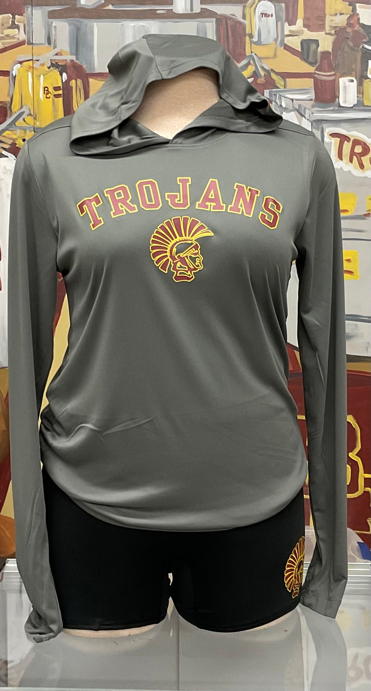 UPF 50 Hooded Pullover - The Trojan Store -SPORT-TEK UPF 50 Polyester Hooded Pullover