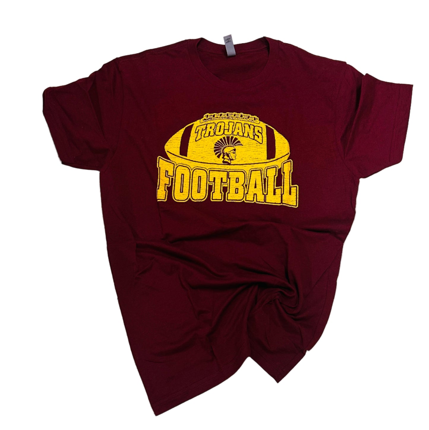 Football Trojans Distressed