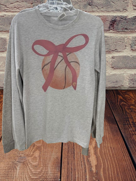 Basketball Bow Long Sleeve Tee
