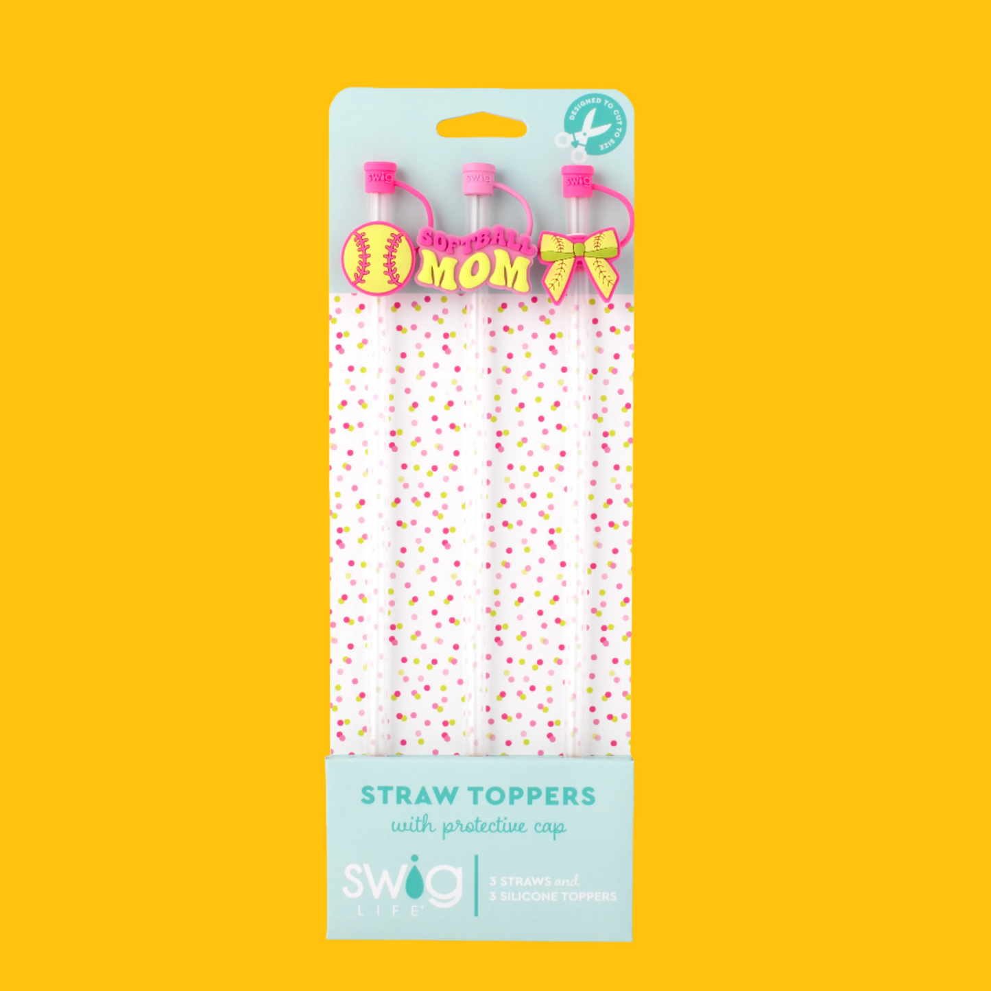 Pitch Hit Run Straw Topper Set!