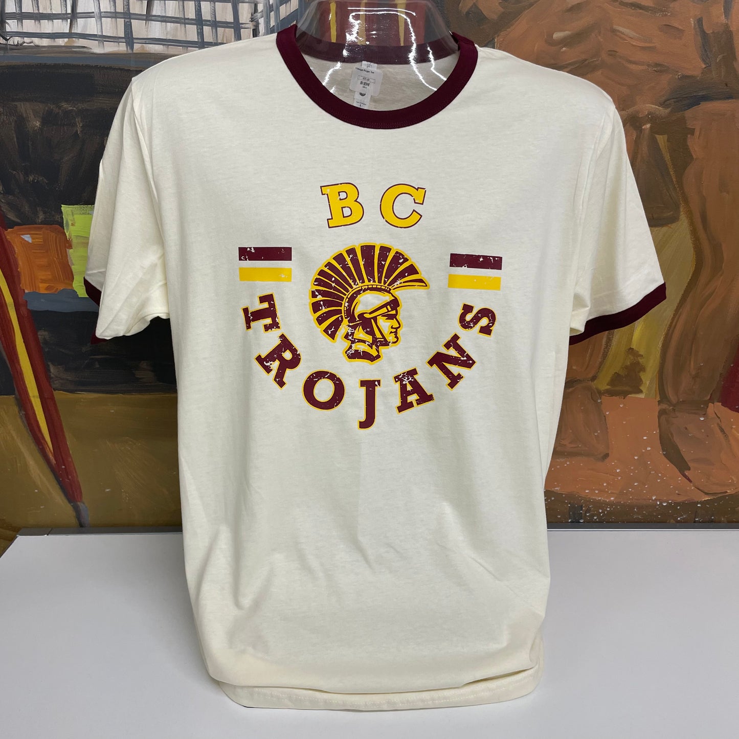 VINTAGE BC TROJANS TEE - The Trojan Store