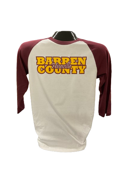 Barren County - Hiseville Baseball Style Tee