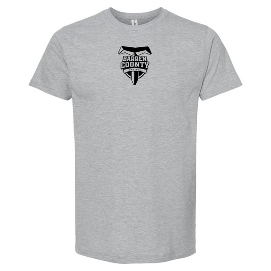 Gray & Black Trojans T Shield