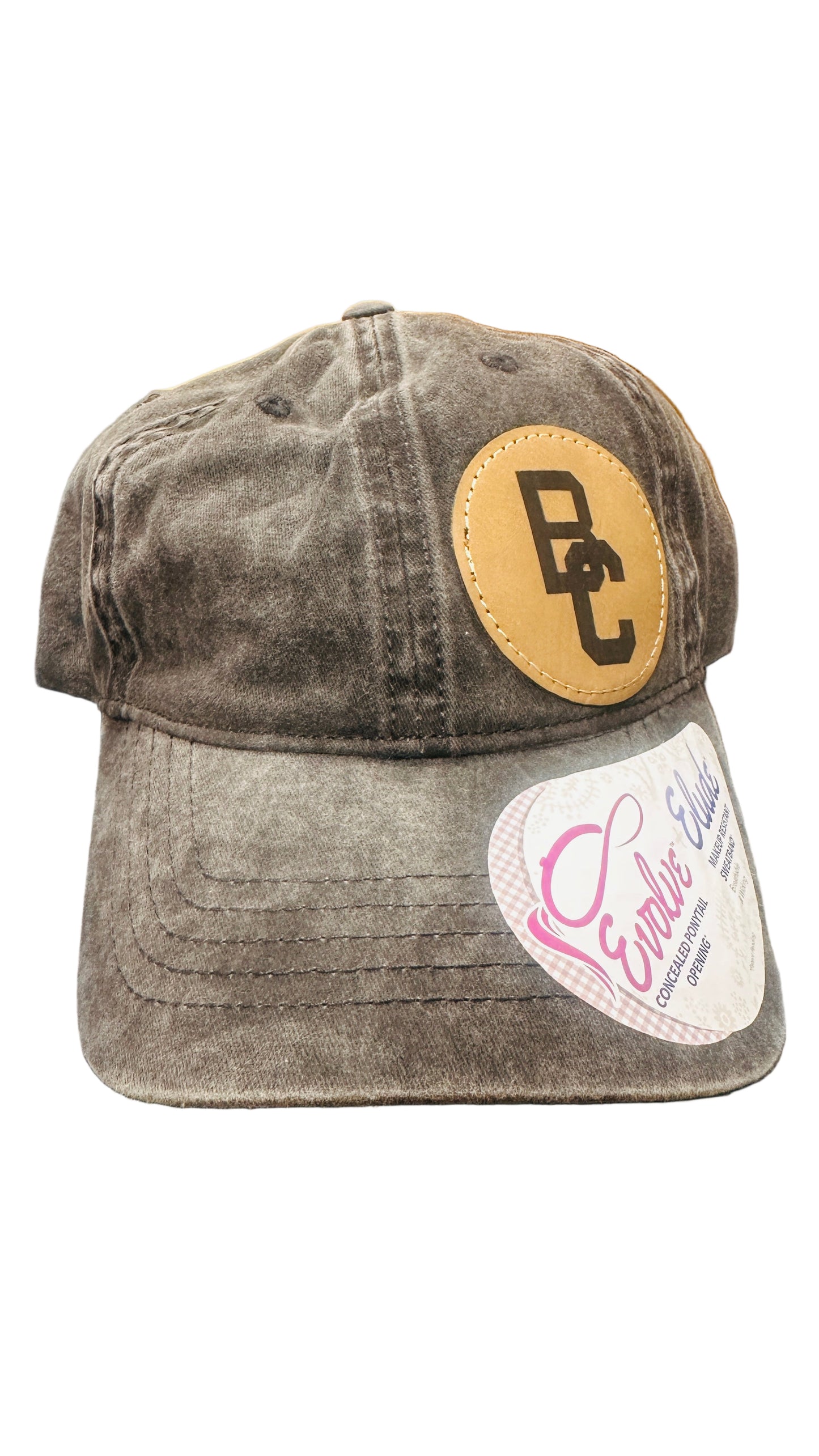 BC Leather Patch- Vintage Black with Leopard