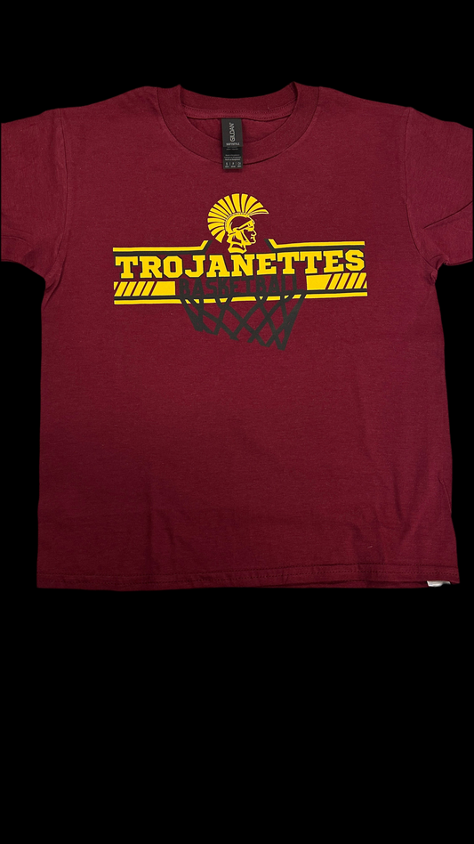 Youth Trojanettes Basketball Tee