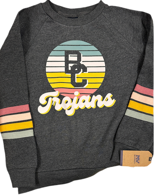 *PREORDER*  Retro Trojans - Striped Sleeves