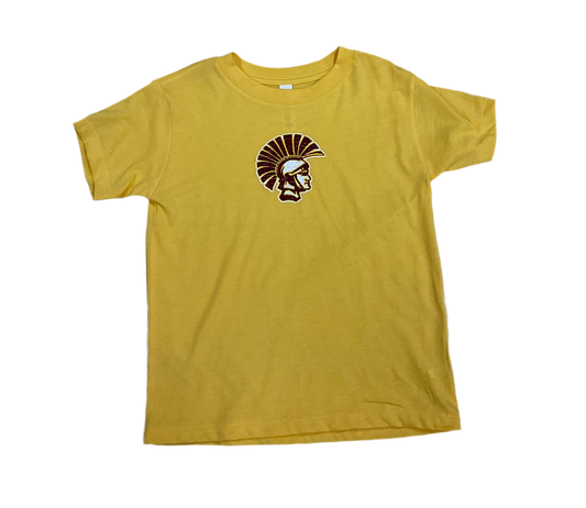 Youth Gold Trojan Head tee
