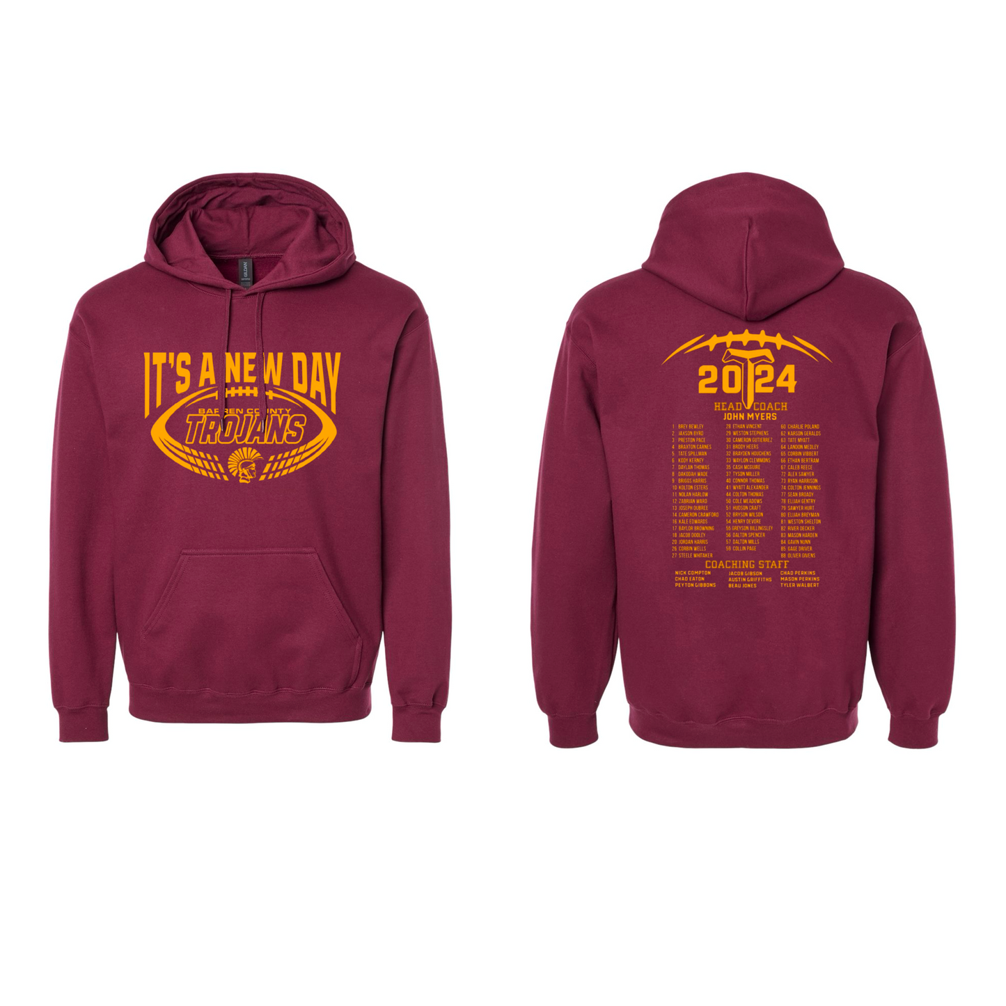 It’s A New Day - Football Hoodie - Youth & Adult