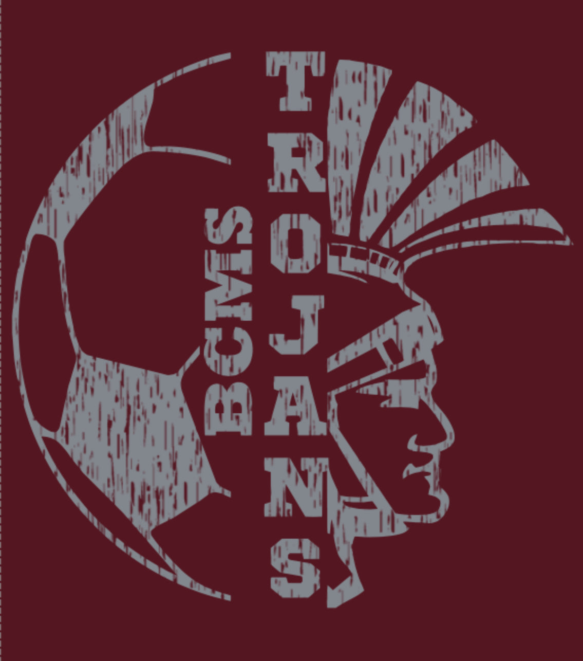 BCMS Boys Soccer Fundraiser - Distressed Soccer Ball