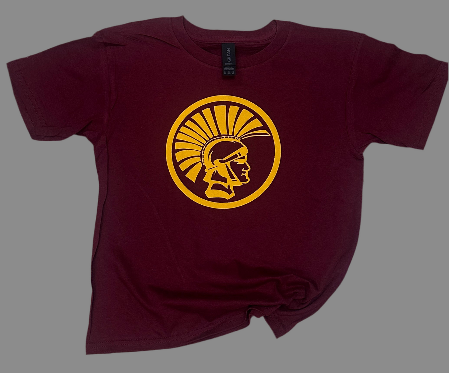 Trojan Head logo Youth Tee