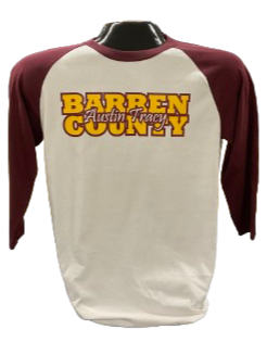 Barren County - Austin Tracy Baseball Style Tee