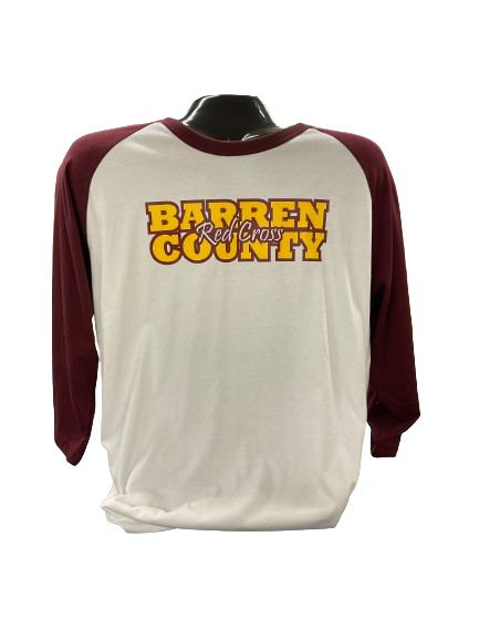 Barren County - Red Cross Baseball Style Tee