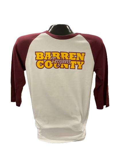 Barren County - Trojans Baseball Style Tee