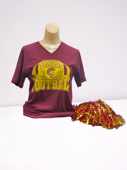 Football Trojans Distressed