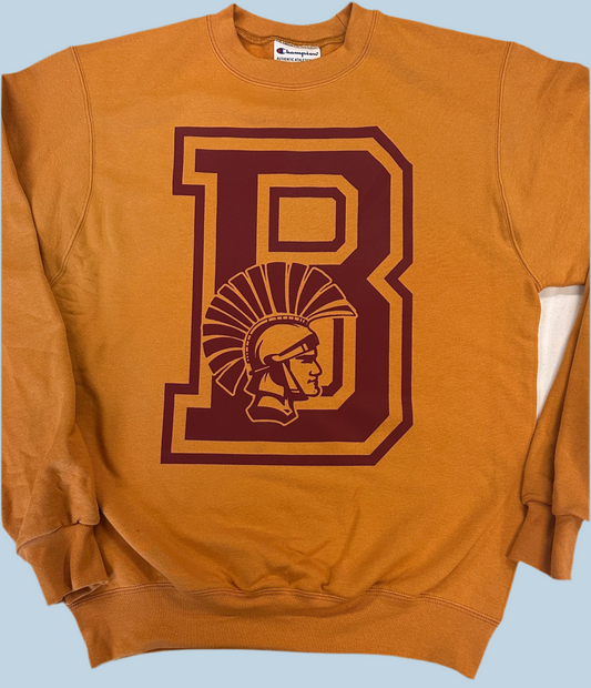 “B” Crewneck- Harvest Gold