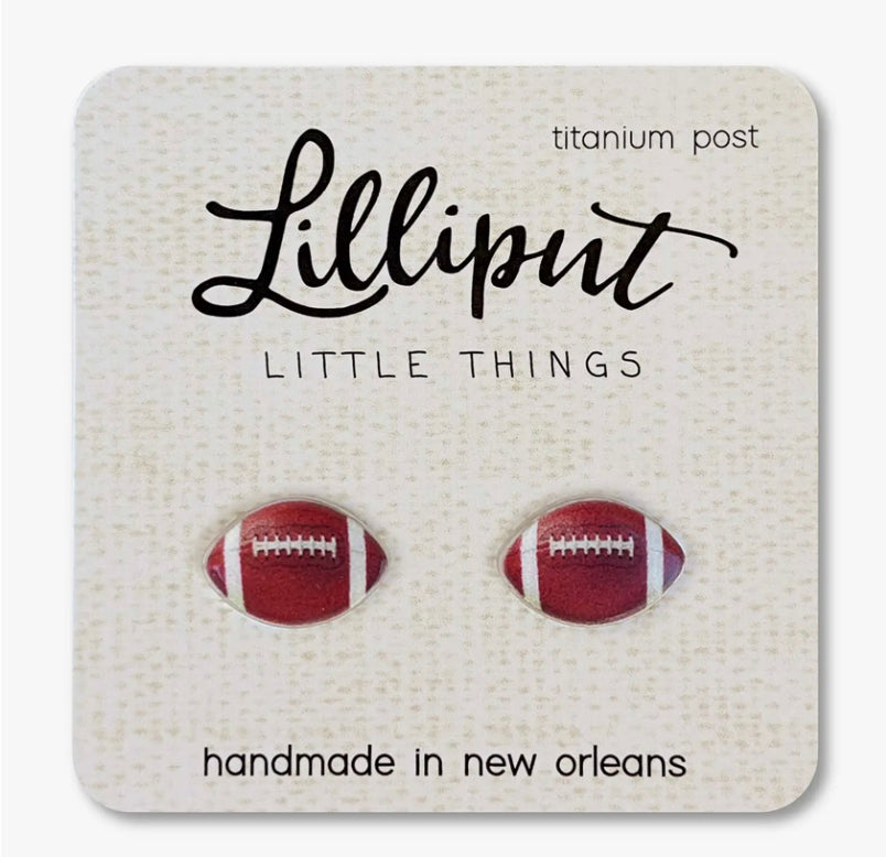 Football Earrings - The Trojan Store