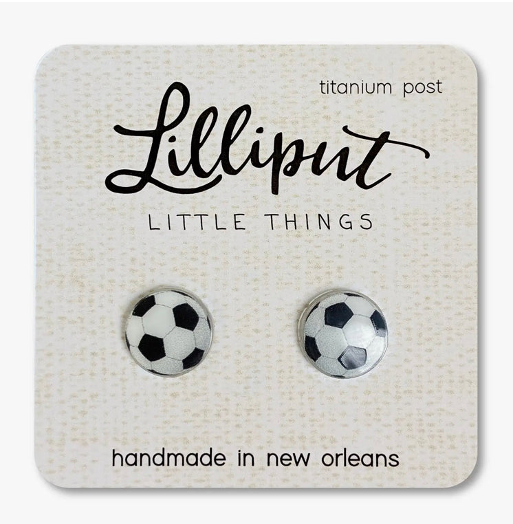 Soccer Earrings - The Trojan Store