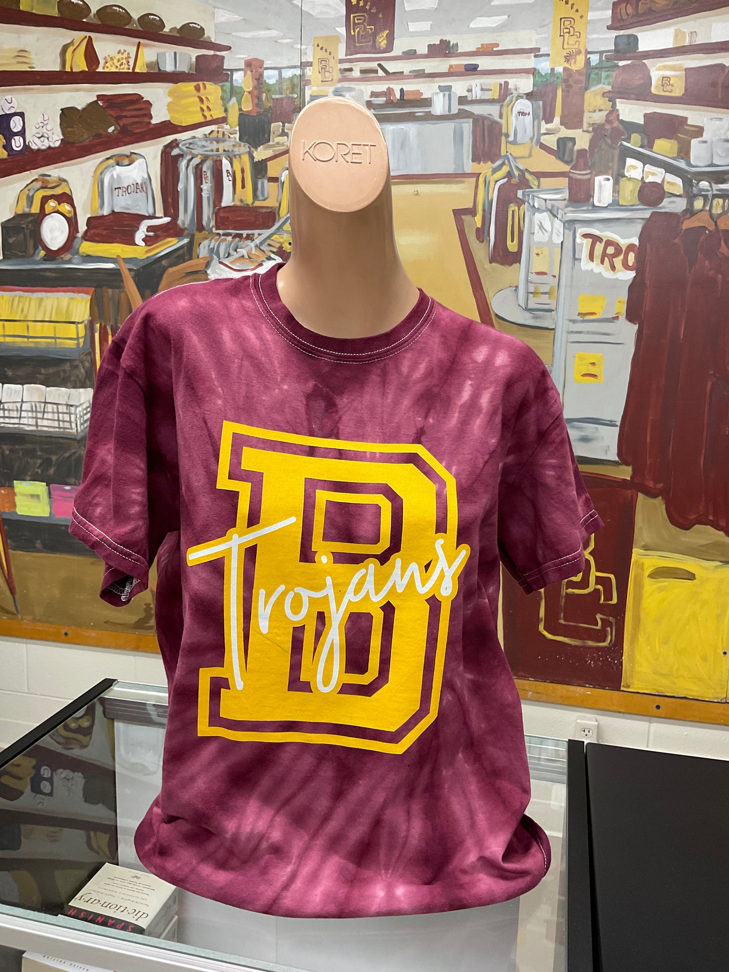 Burgundy Tie Dye Trojans - The Trojan Store