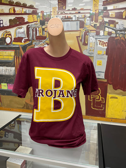 “B” Block Tee - The Trojan Store