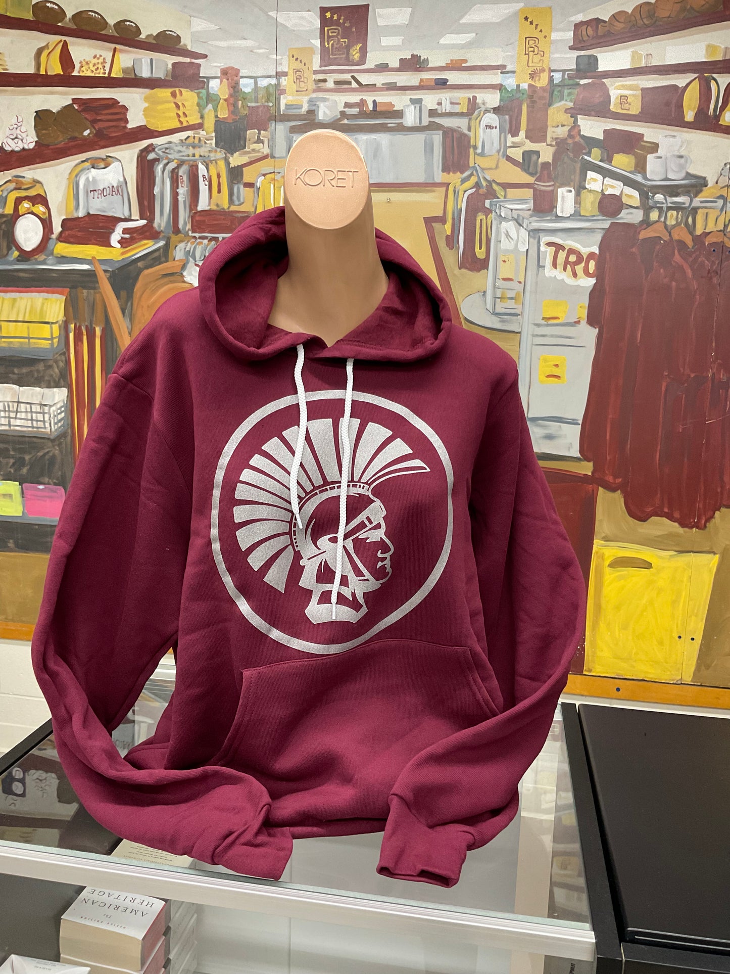 Metallic Silver Trojan Hoodie - The Trojan Store