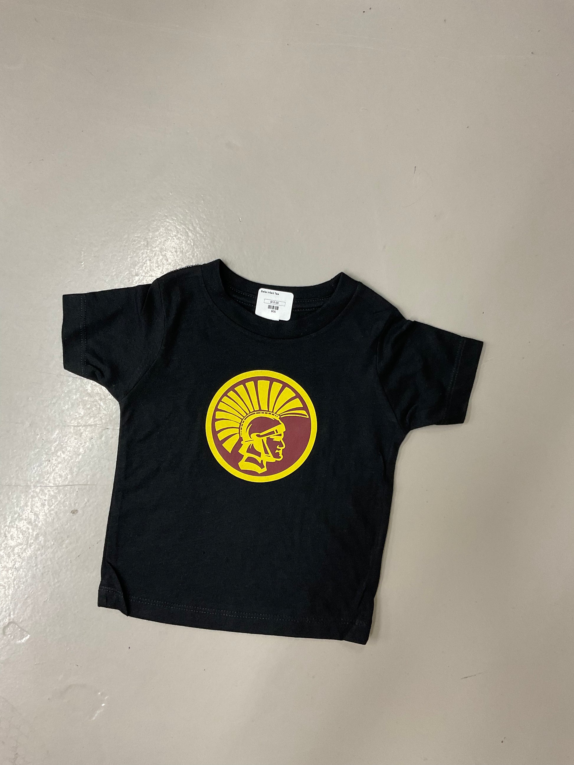 Black Infant Trojan Tee - The Trojan Store