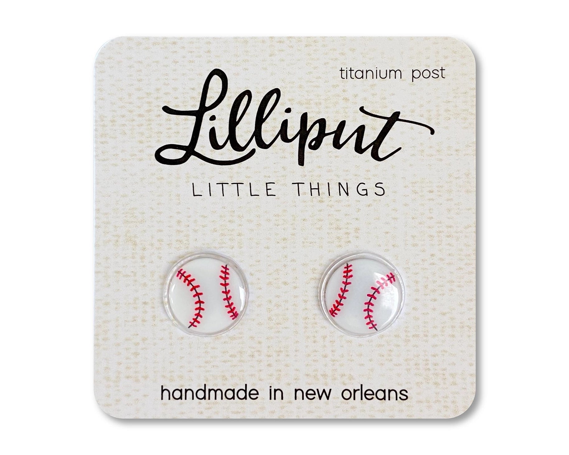 Baseball Earrings - The Trojan Store