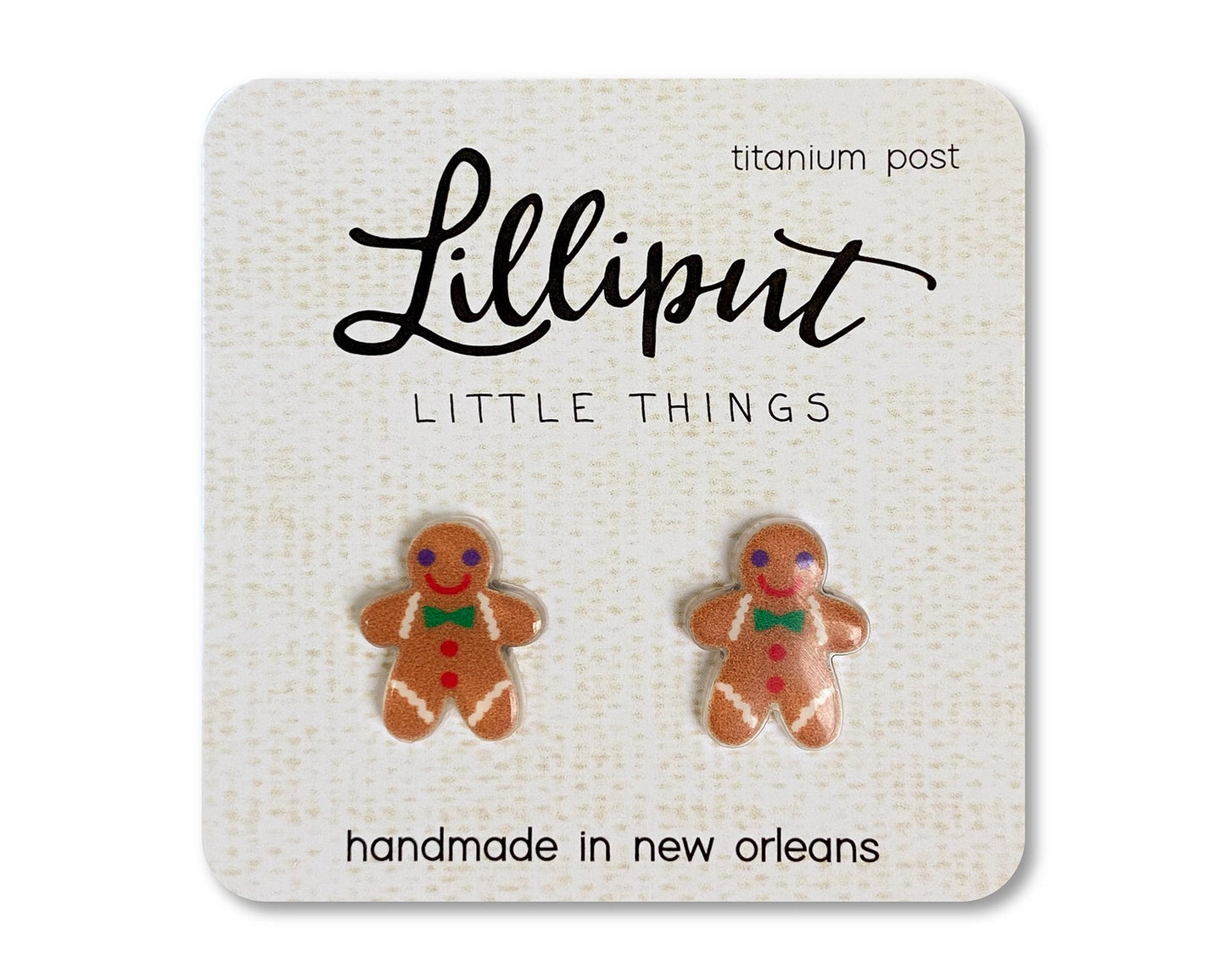 Gingerbread Man Earrings - The Trojan Store