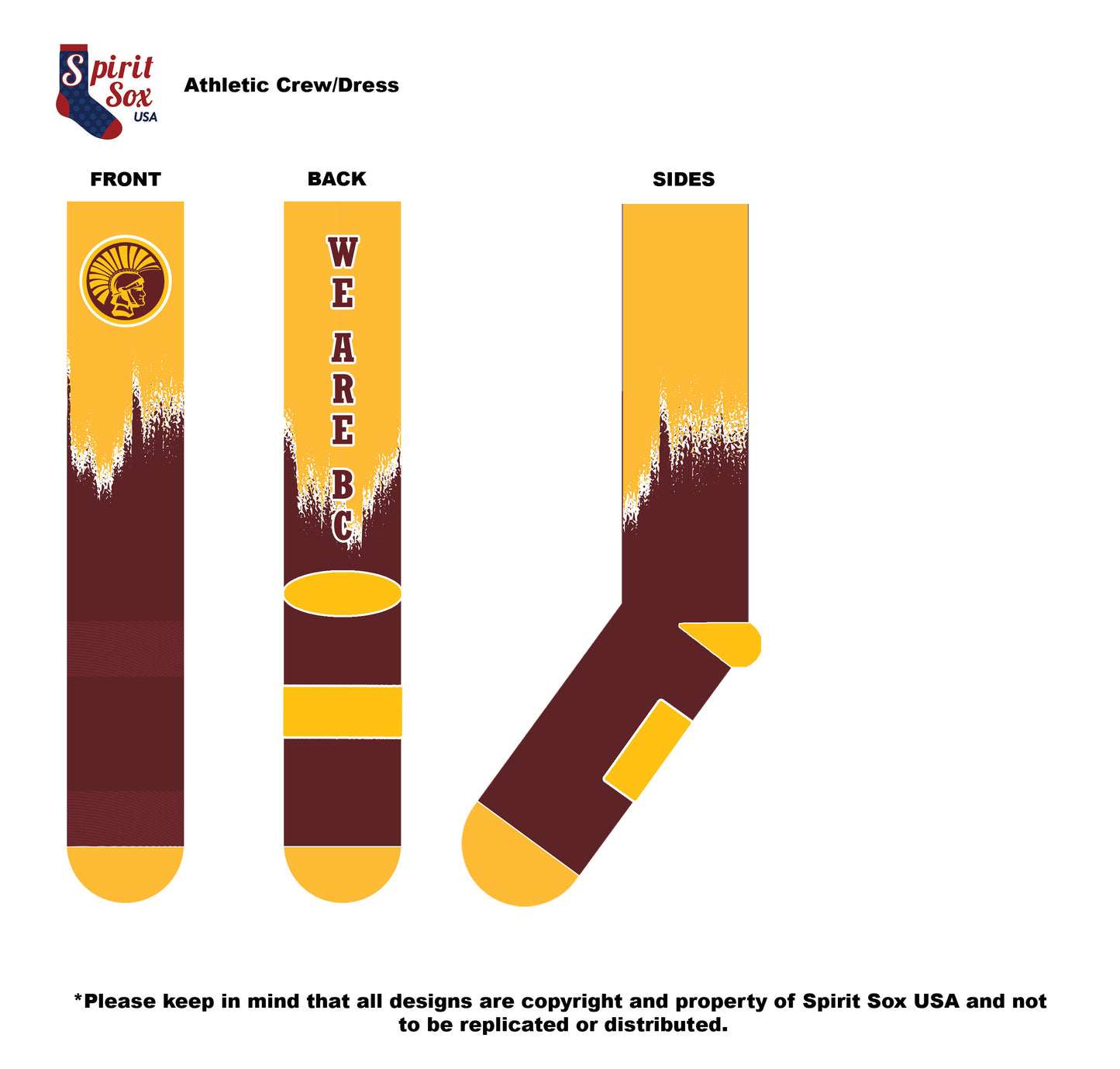 Trojan Spirit Socks