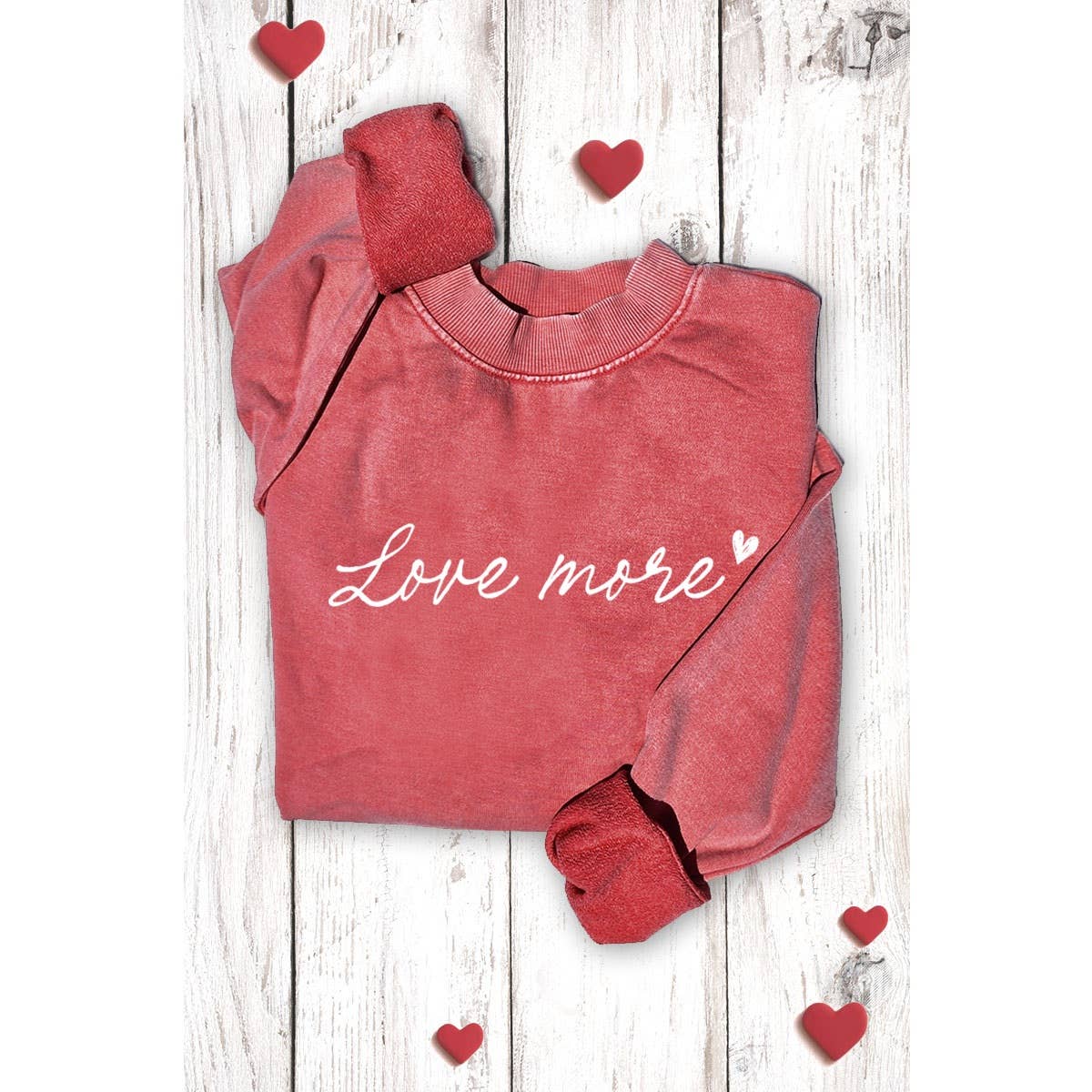 LOVE MORE MINERAL GRAPHIC SWEATSHIRT