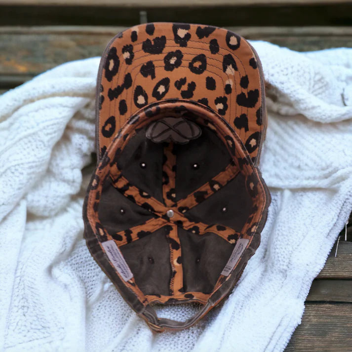 BC Leather Patch- Vintage Black with Leopard