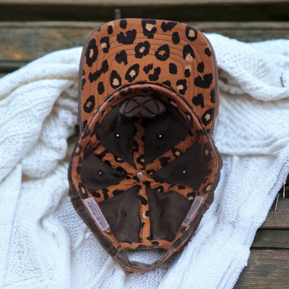 BC Leather Patch- Vintage Black with Leopard