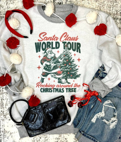 Inside out Santa/Santa World Tour Christmas Sweatshirt
