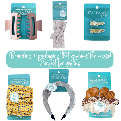 Thin Double Headband - Gold